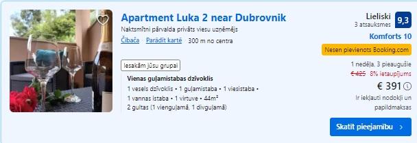 Apartamenti Dubrovnikā