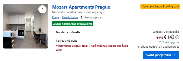 Apartamenti Prāgā