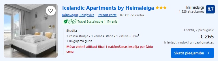 Apartamenti Reikjavikā