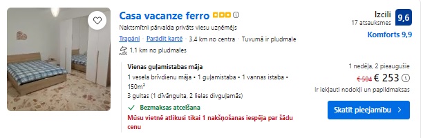 Apartamenti Sicīlijā