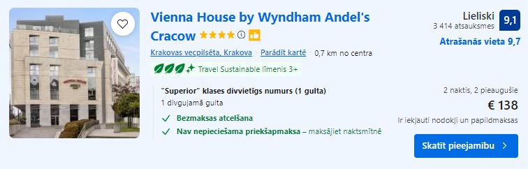Viesnīca Krakovā