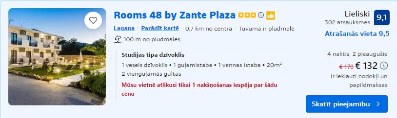 Apartamenti Zakintosā