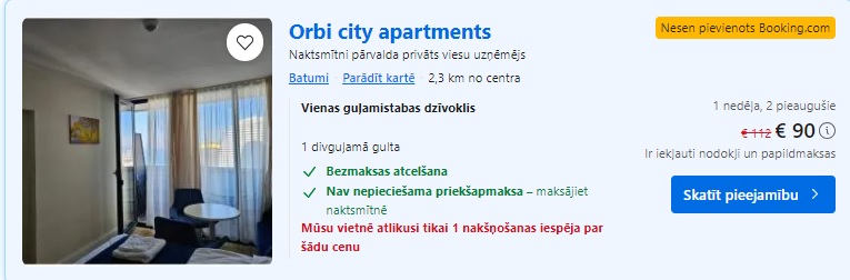 Apartamenti Batumī