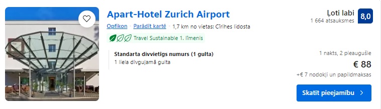 Apartamenti Cīrihē