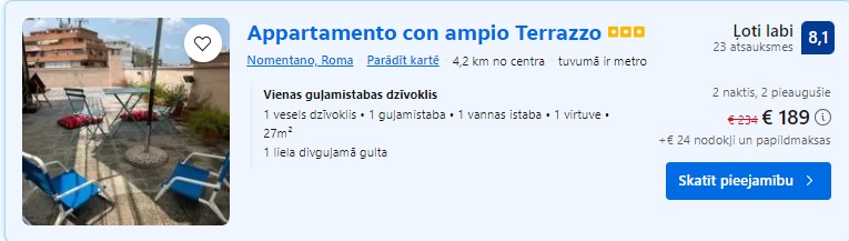 Apartamenti Romā