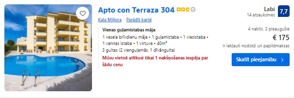 Apartamenti Maljorkā