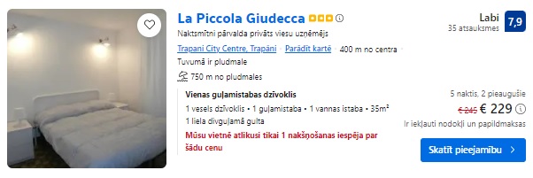 Apartamenti Sicīlijā