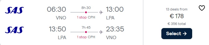Lidojumi uz Grankanāriju