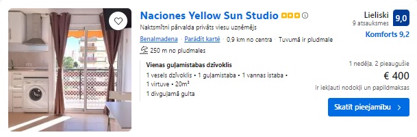 Apartamenti Benalmadenā