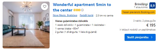 Apartamenti Bratislavā