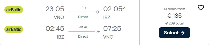 Lidojumi uz Ibizu