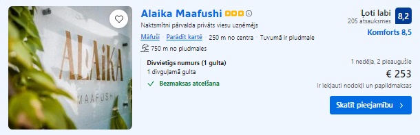 Viesnīca Maldīvu salās