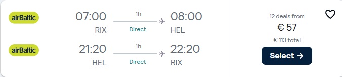 Lidojumi uz Helsinkiem