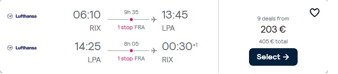 Lidojumi uz Grankanāriju