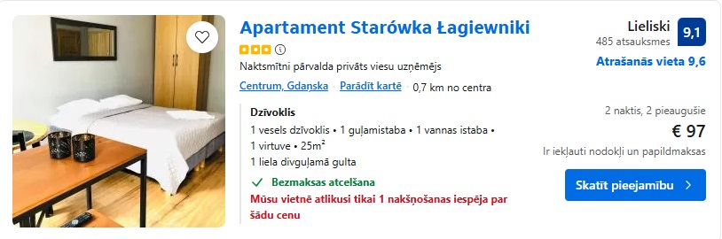 Apartamenti Gdaņskā