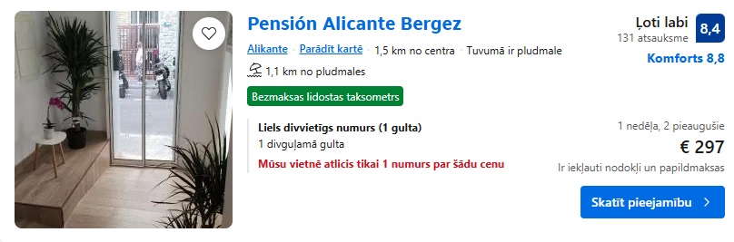 Viesnīca Alikantē