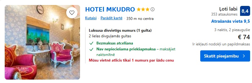 Viesnīca Kutaisī
