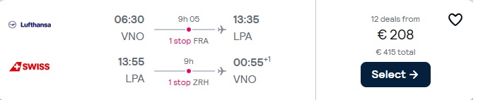 Lidojumi uz Grankanāriju