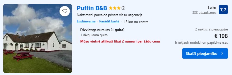 Viesnīca Īrijā