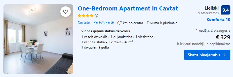 Apartamenti Dubrovnikā