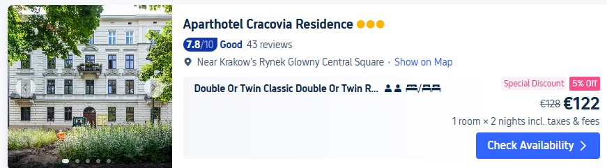 Viesnīca Krakovā