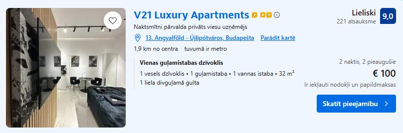 Apartamenti Budapeštā