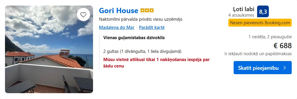 Apartamenti Madeirā