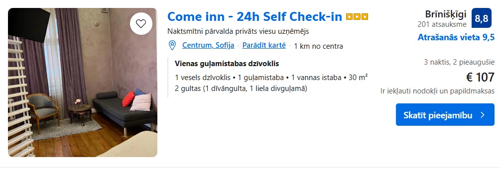 Apartamenti Sofijā