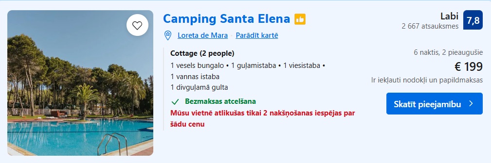 Kotedža Kostabravā