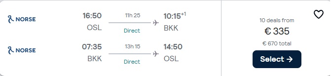 Lidojumi uz Bangkoku