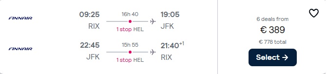 Lidojumi uz Ņujorku