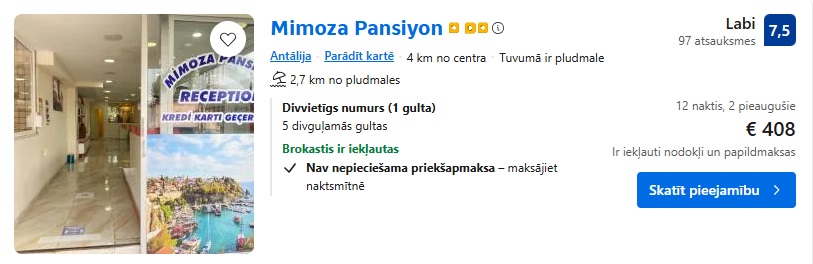 Viesnīca Antālijā