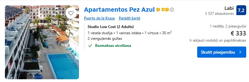 Viesnīca Tenerifē